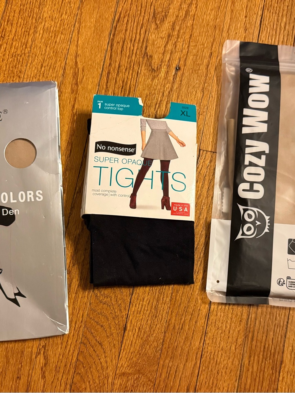 Super Opaque Black Tights - XL